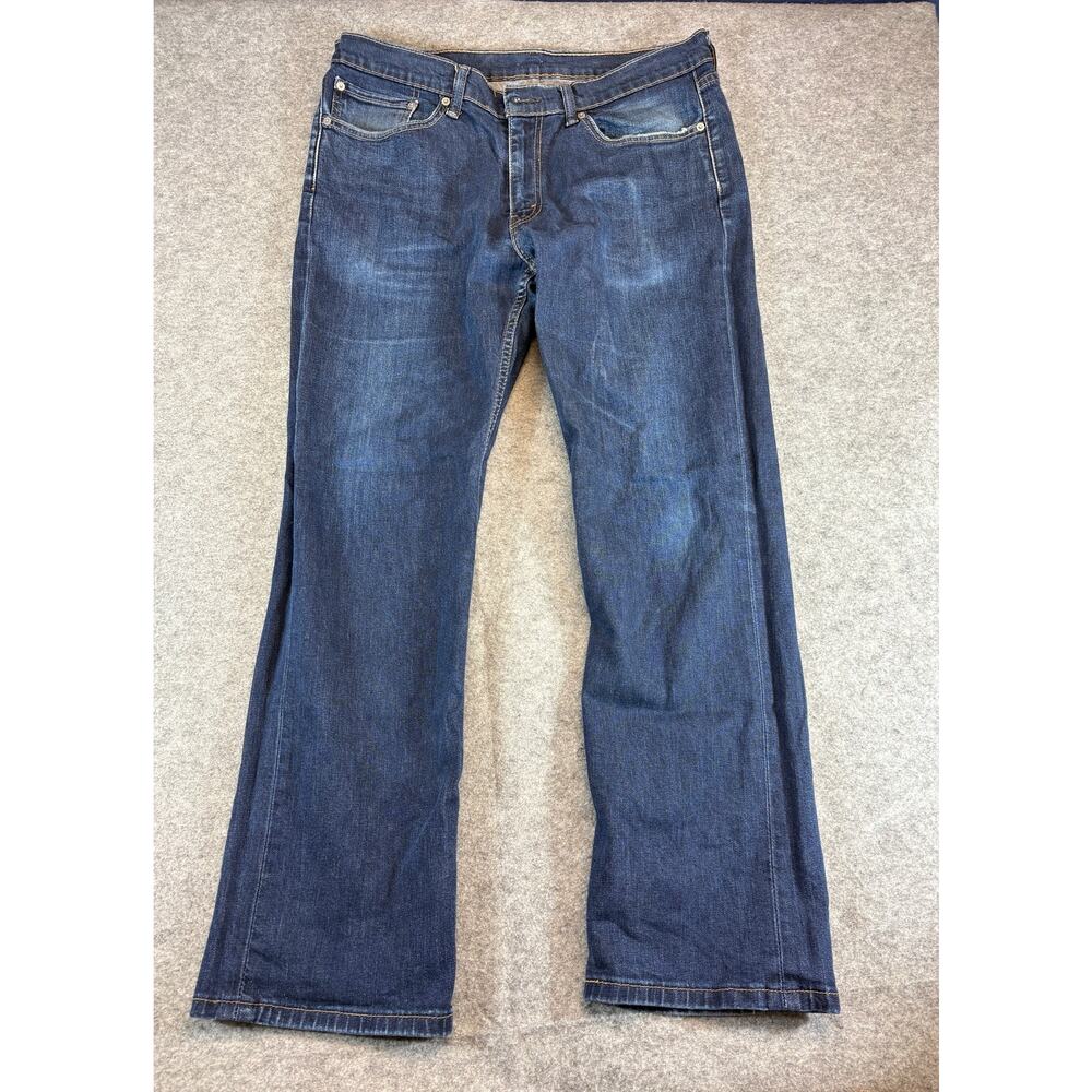 Levis 514 Jeans Mens 36x32 Dark Wash Blue Denim Straight Leg Streetwear Y2K